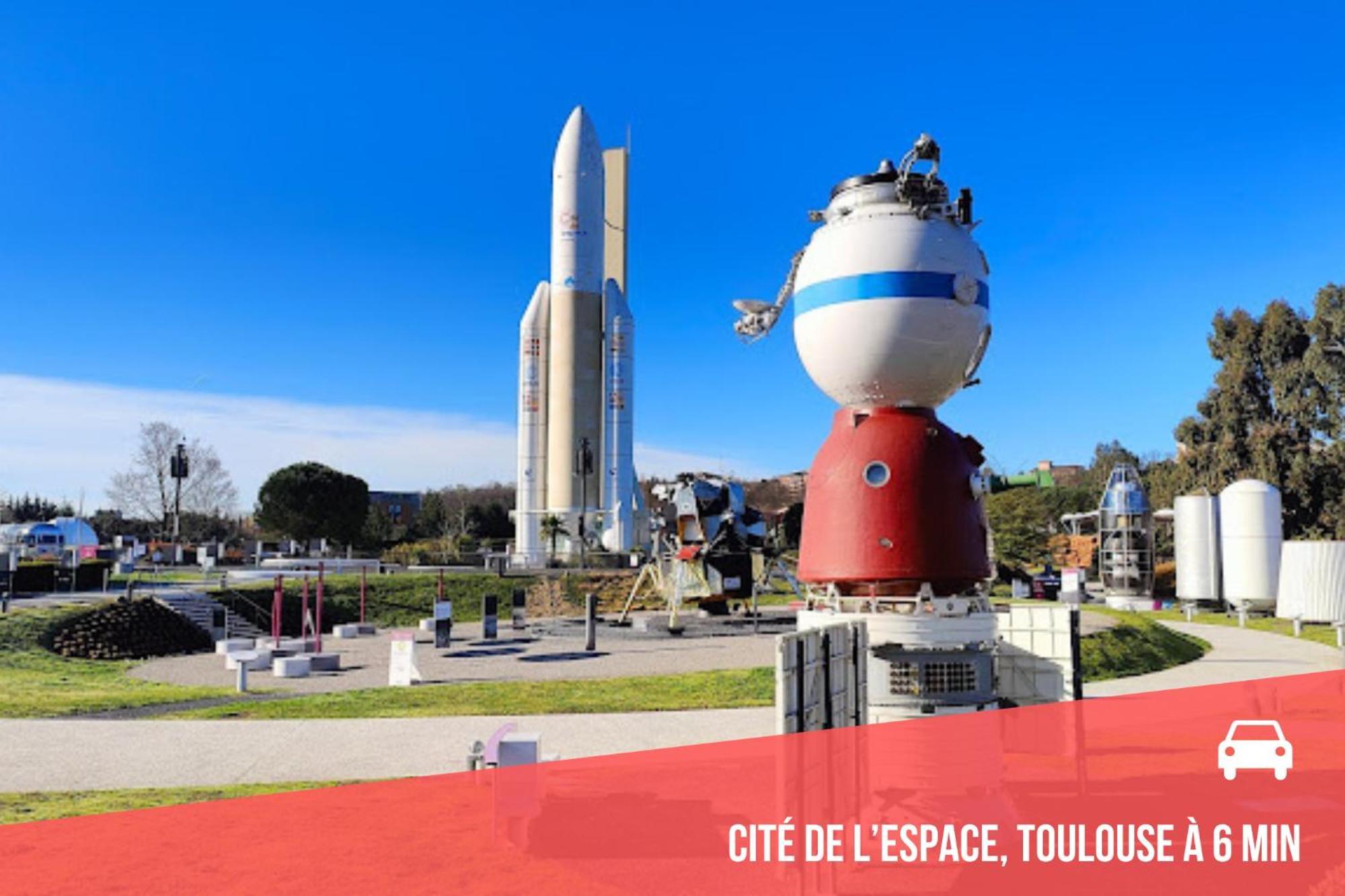 " Cote Parc " Cite De L'Espace - Balcon - Piscine 툴루즈 외부 사진